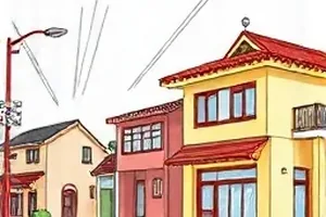 南方站台广播喇叭与铁轨的横版画面