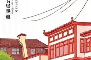 画者在树荫下描摹影子轮廓的现场画面